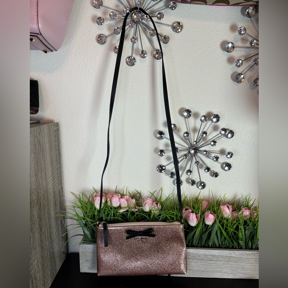 Kate spade ♠️ gold glitter crossbody handbag - Picture 11 of 16